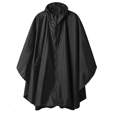 Alopini Cape de Pluie à Capuche avec Fermeture Éclair Imperméable Réutilisable  