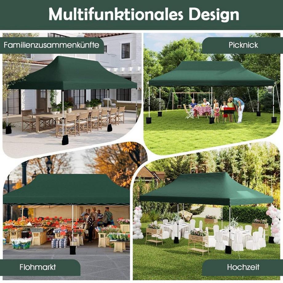 Northix Pop-Up-Überdachungszelt, verstellbar  