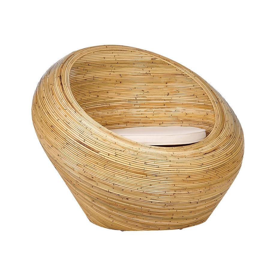 Beliani  Fauteuil de jardin en Rotin Boho MAIORI 