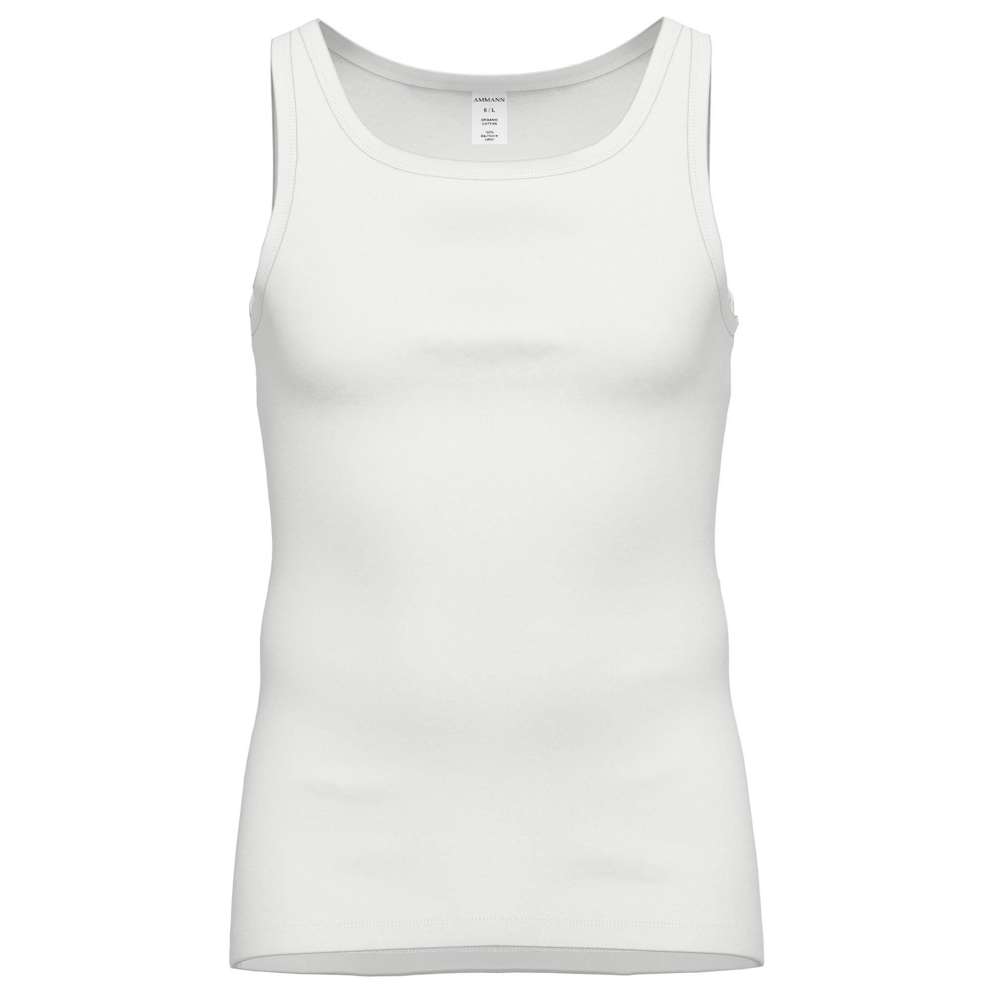 Ammann Bequem sitzende Feinripp Unterhemden 2er Pack  