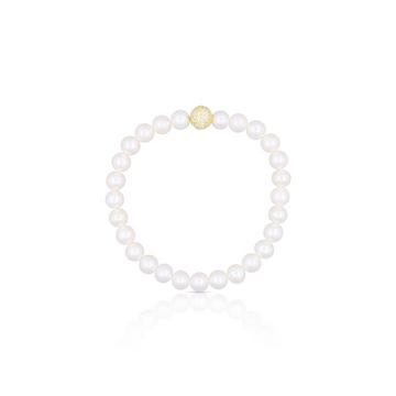 Armband 925 Süsswasserperle Zirkonia