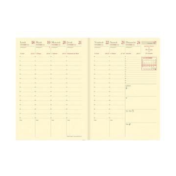 Einlagen Terminkalender - 2025 - Geschäft Prestige - Die Woche Planning - Französisch - Dez/Dez - 10x15 cm