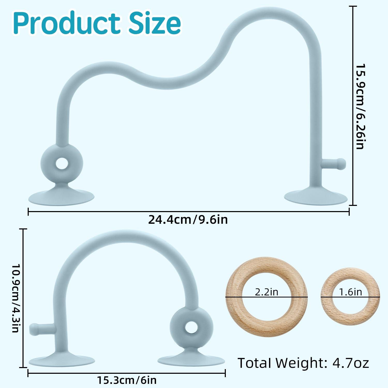 Activity-board  Beißring Babyspielzeug, Hochstuhl Silikon Beißspielzeug mit Saugnapf 
