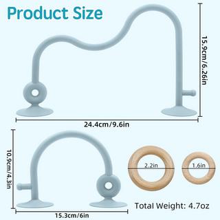 Activity-board  Beißring Babyspielzeug, Hochstuhl Silikon Beißspielzeug mit Saugnapf 