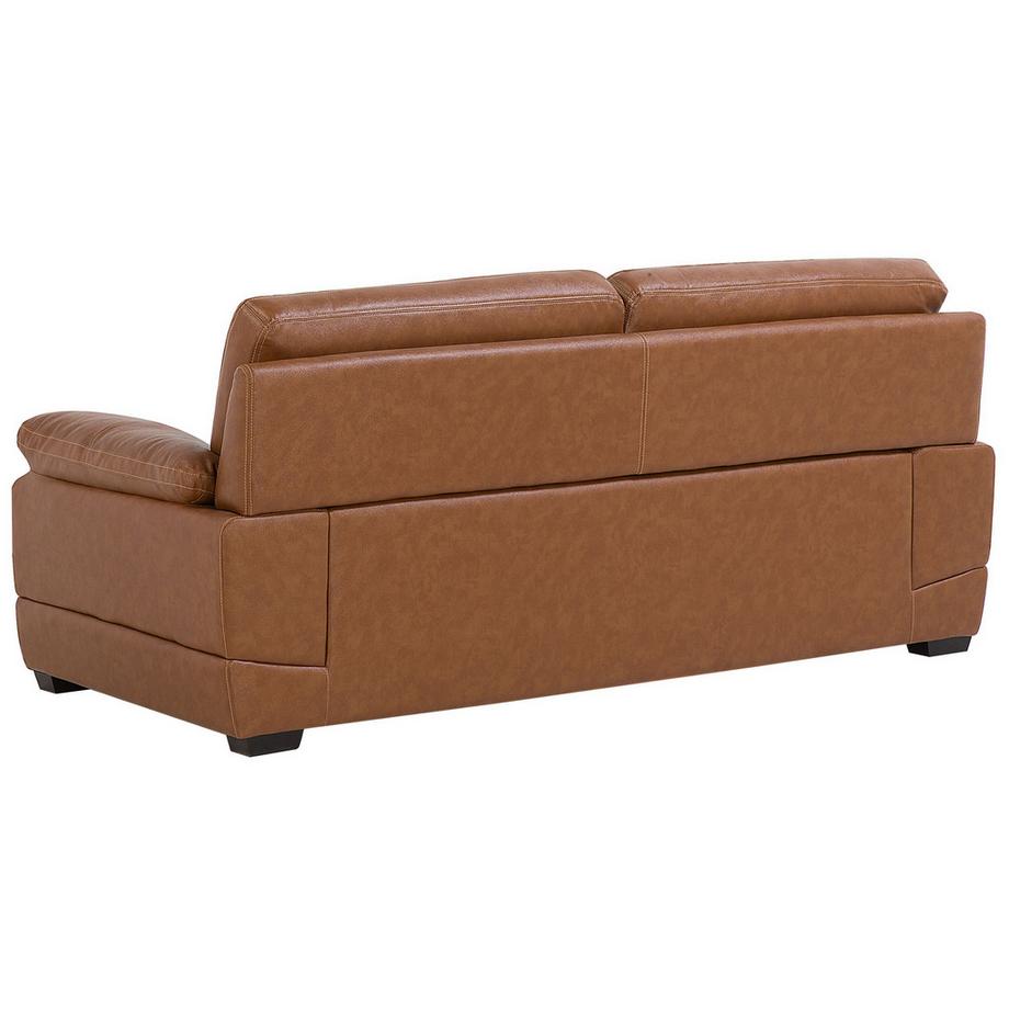 Beliani 3 Sitzer Sofa aus Echtleder Retro HORTEN  
