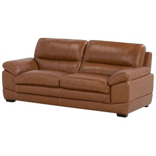 Beliani 3 Sitzer Sofa aus Echtleder Industriell HORTEN  