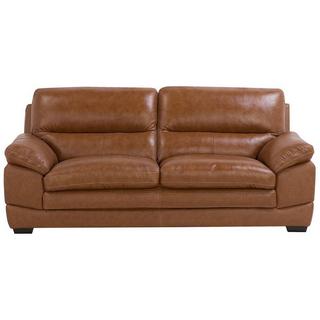 Beliani 3 Sitzer Sofa aus Echtleder Industriell HORTEN  