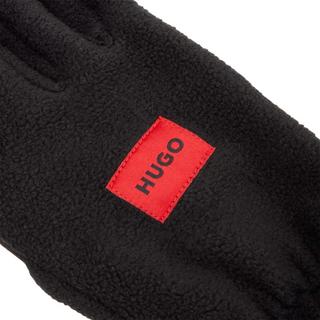 HUGO Gants d'hiver en polaire avec logo  