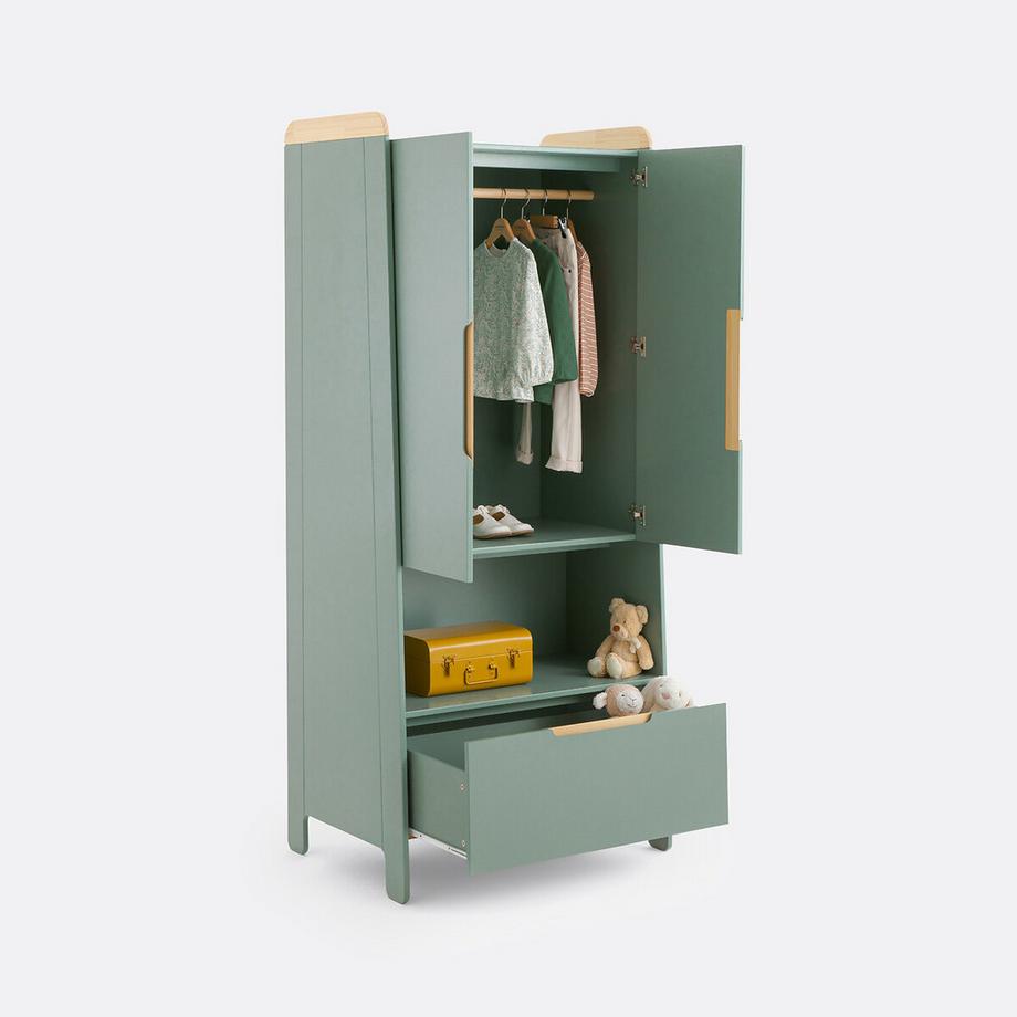 La Redoute Intérieurs Kinderkleiderschrank Arturo aus Kiefer und MDF  