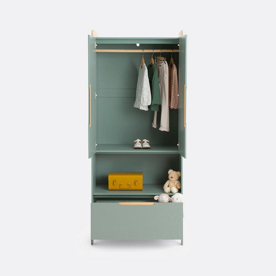 La Redoute Intérieurs Kinderkleiderschrank Arturo aus Kiefer und MDF  