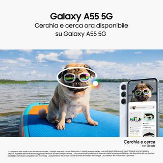 SAMSUNG  Galaxy A55 5G 16,8 cm (6.6") Double SIM hybride Android 14 USB Type-C 8 Go 256 Go 5000 mAh Marine 