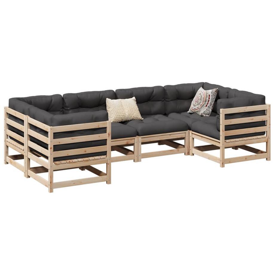 VidaXL set divano da giardino Legno di pino  