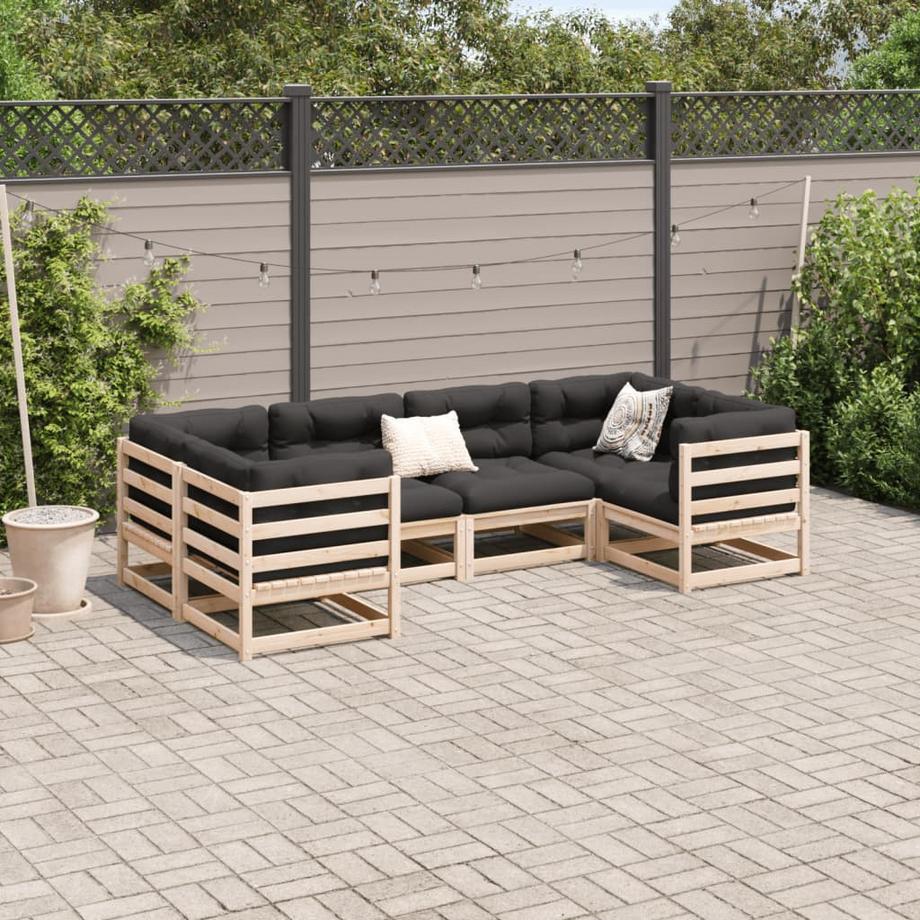 VidaXL set divano da giardino Legno di pino  