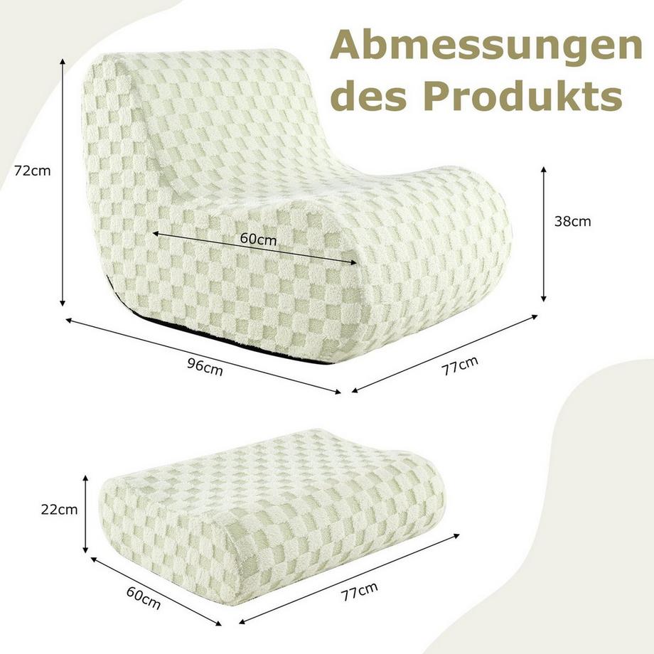 Northix Pouf avec ottomane  