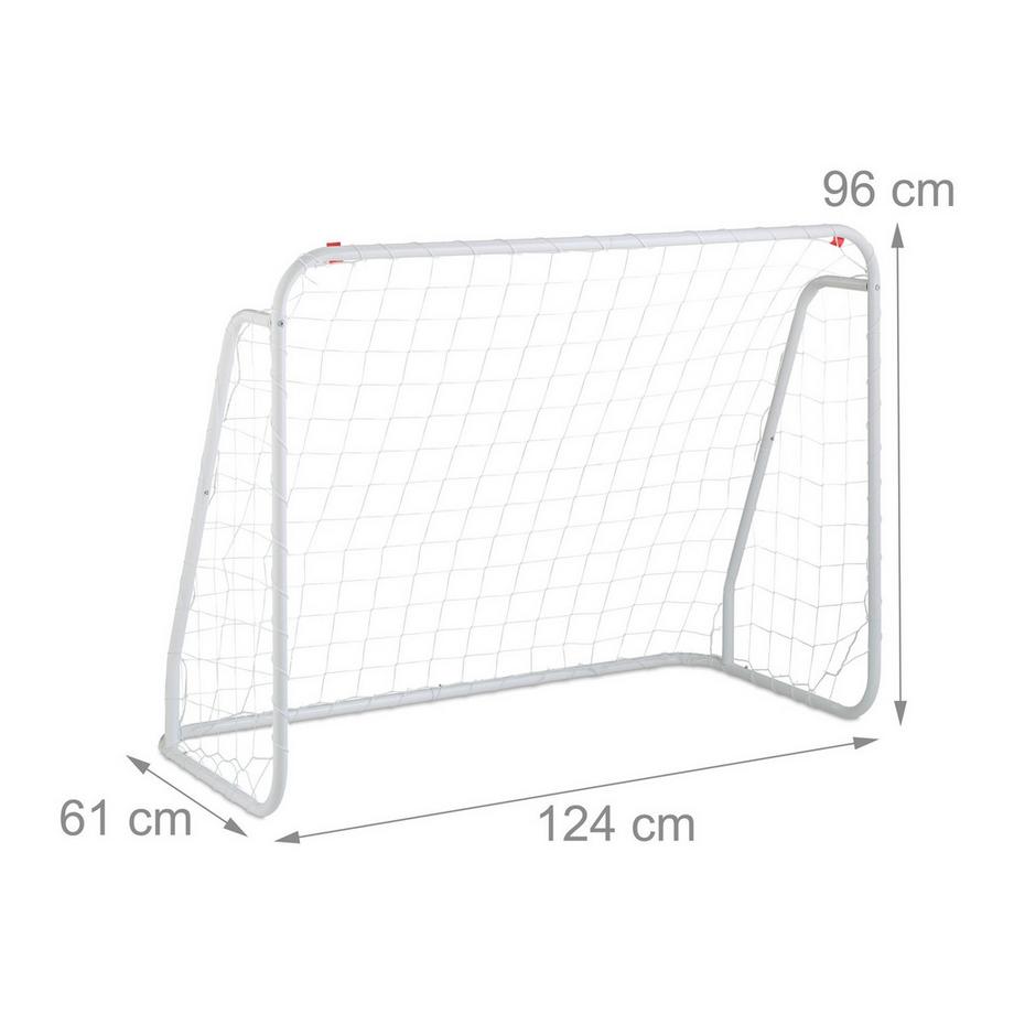 B2X  Porta da calcio bianca con struttura in acciaio 