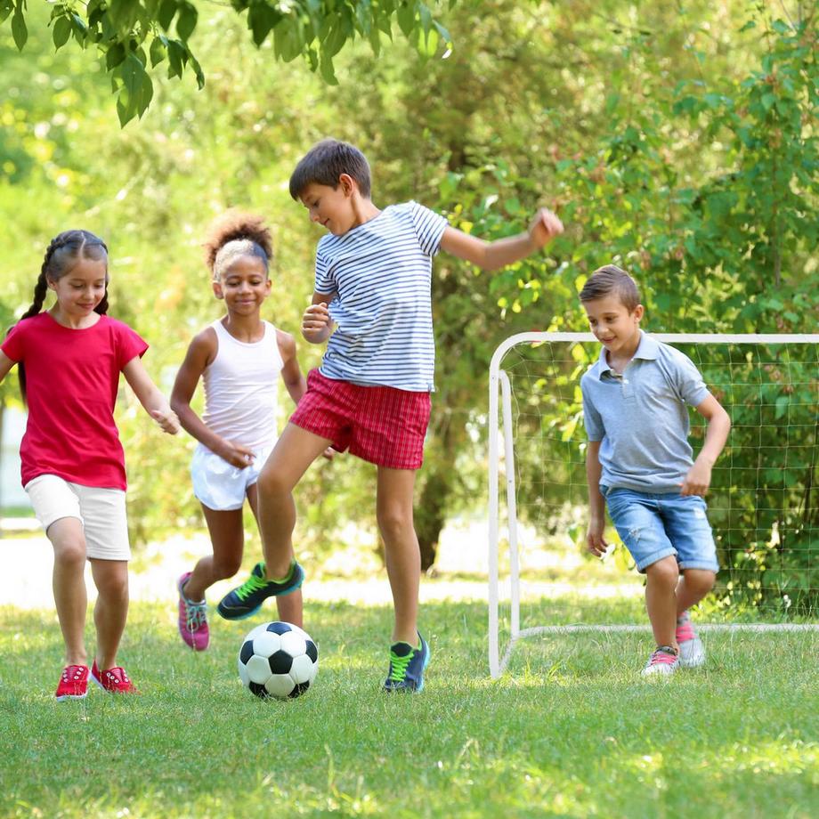 B2X  Porta da calcio bianca con struttura in acciaio 