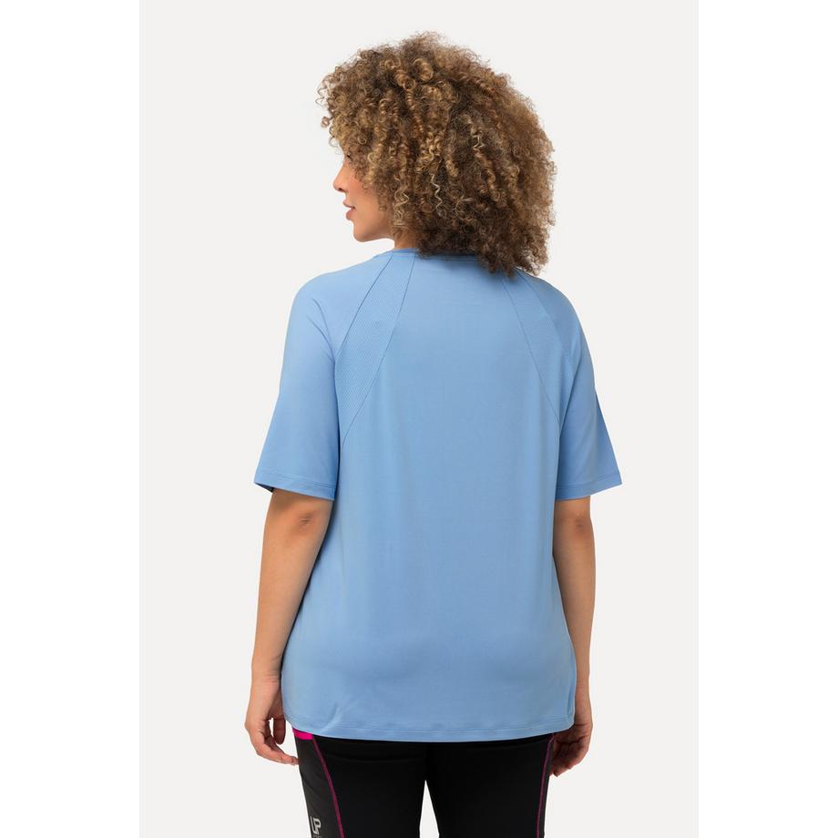 Ulla Popken Maglia funzionale scollo a V mezze maniche ad asciugatura rapida  