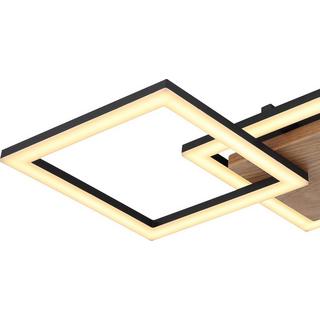 mutoni Plafonnier Kerry métal noir mat LED 66x31  