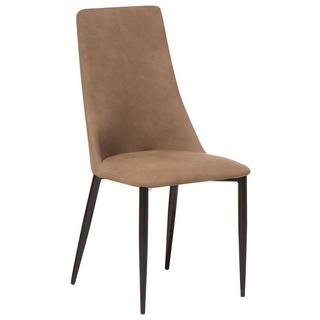 Beliani Lot de 2 chaises en Cuir PU Traditionnel CLAYTON  