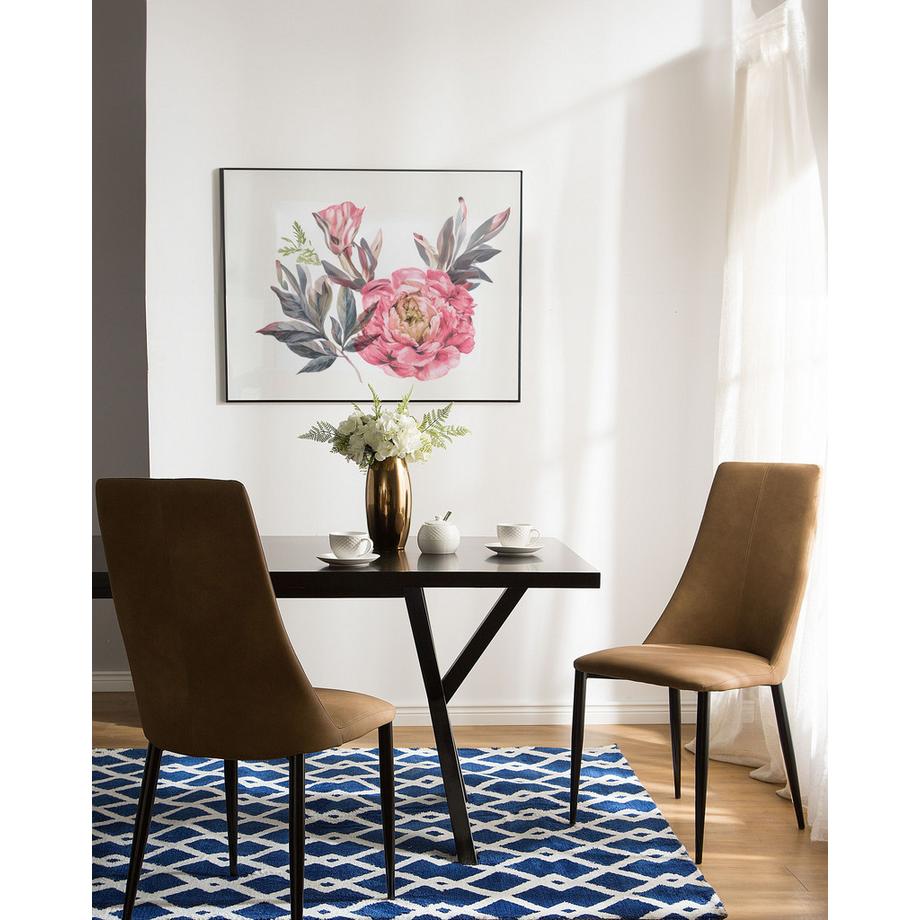 Beliani Set di 2 sedie da pranzo en Pelle sintetica Classico CLAYTON  