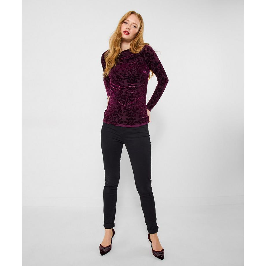 Joe Browns Devore Floral Top Collo Alto  