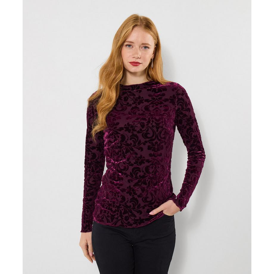 Joe Browns Devore Floral Top Collo Alto  