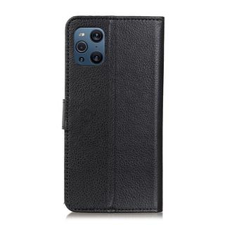 Cover-Discount  OPPO Find X3 Pro - Leder Etui Hülle Schwarz 