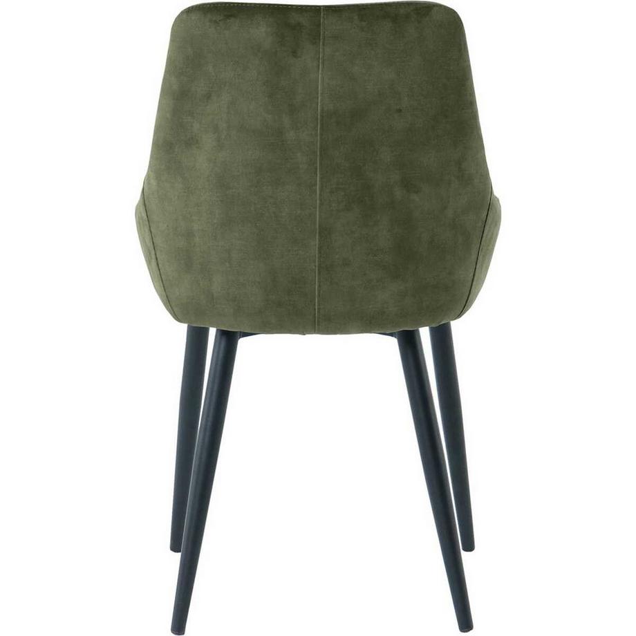 mutoni Sedia da pranzo Jokra verde (set di 2)  