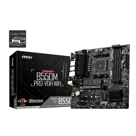 MSI  B550M PRO-VDH WIFI scheda madre AMD B550 Socket AM4 micro ATX 