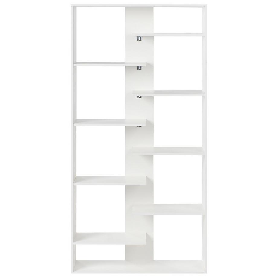 Beliani Bücherregal mit 8 Ebenen aus Faserplatte Skandinavisch FONTAS  