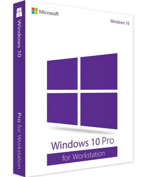 Microsoft  Windows 10 Pro for Workstations (Stations de travail) - Clé licence à télécharger - Livraison rapide 7/7j 