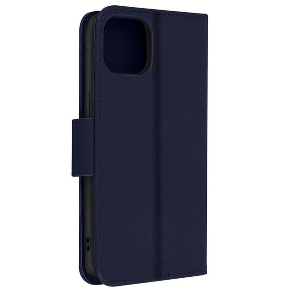 Avizar  Leder Hülle Apple iPhone 13 Dunkelblau 