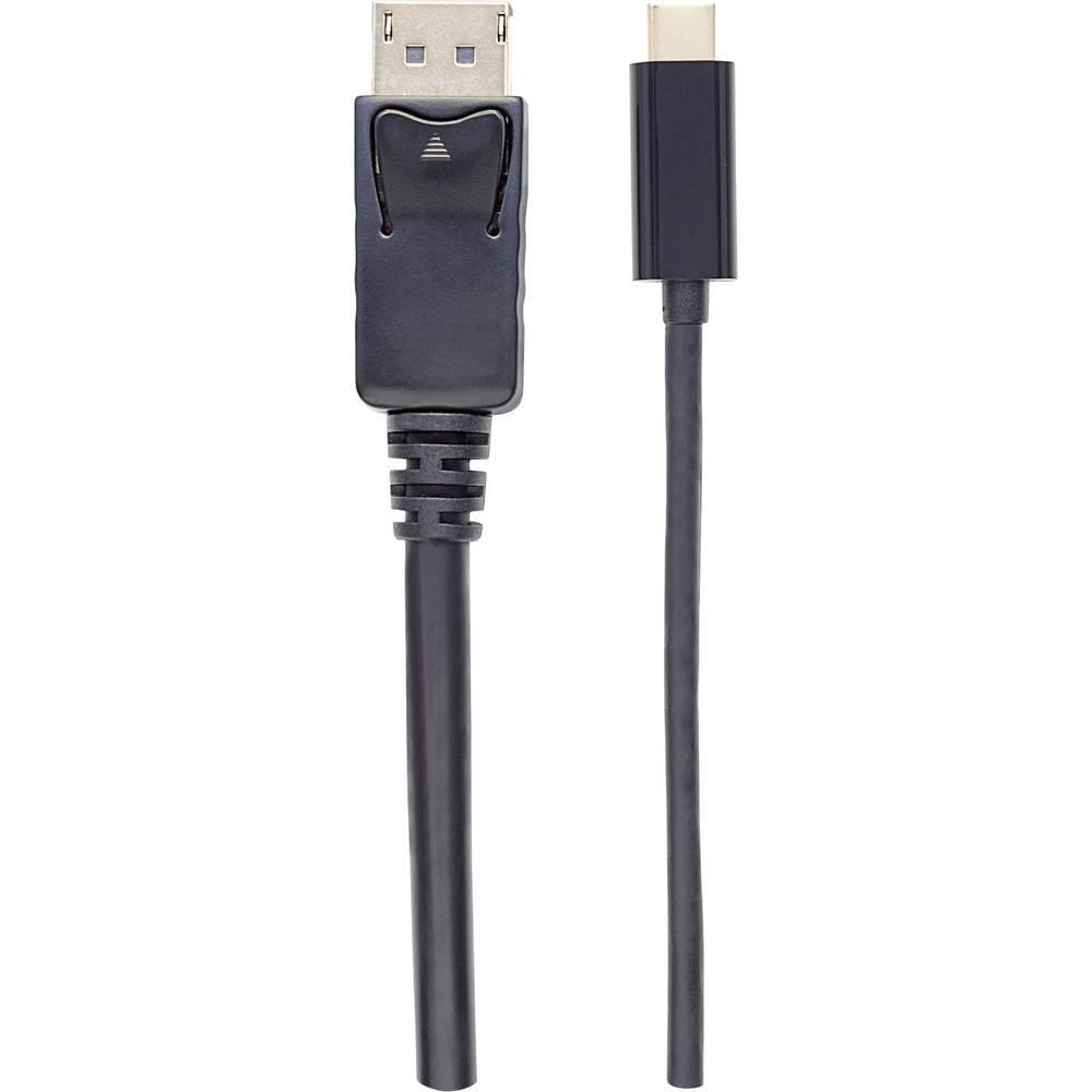 Manhattan  Manhattan USB 2.0 Adattatore [1x spina USB-C® - 1x Spina DisplayPort] USB-C auf DisplayPort-Kabel Stecker/Stecker 4K@60H 