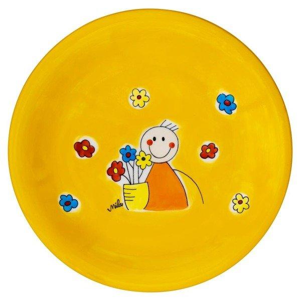 Mila Frühstücks- & Dessertteller Flowerboy Ø 22 cm, 4 Stück  