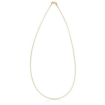 Collier Omega Glied Gelbgold 750, 1mm, 45cm