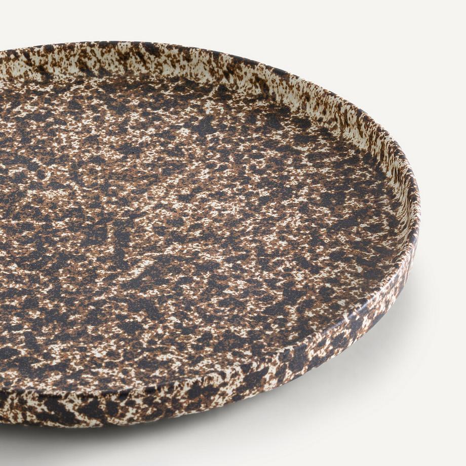 AM.PM Lot de 4 assiettes plates en grès  