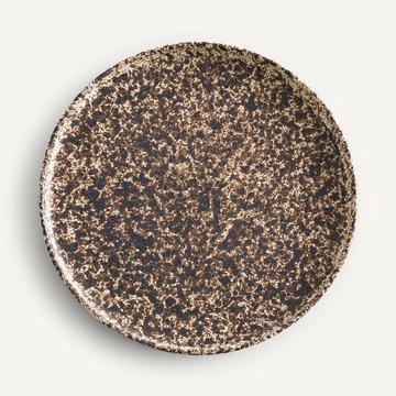 Lot de 4 assiettes plates en grès