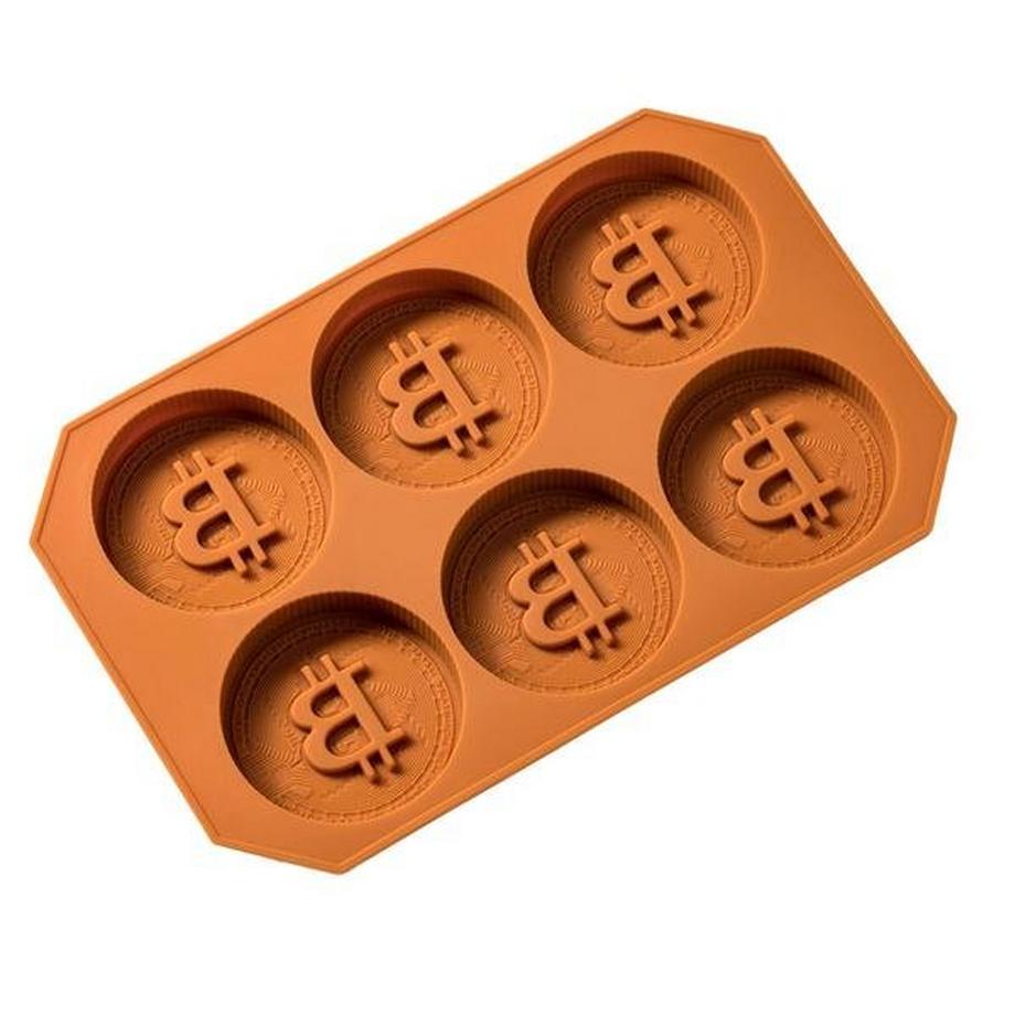 Northio  Stampo in silicone per Cubetti di Ghiaccio e Cioccolato - Bitcoin 