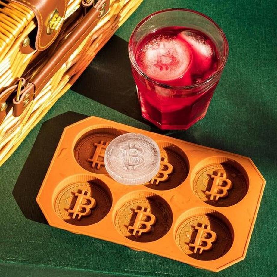 Northio  Stampo in silicone per Cubetti di Ghiaccio e Cioccolato - Bitcoin 