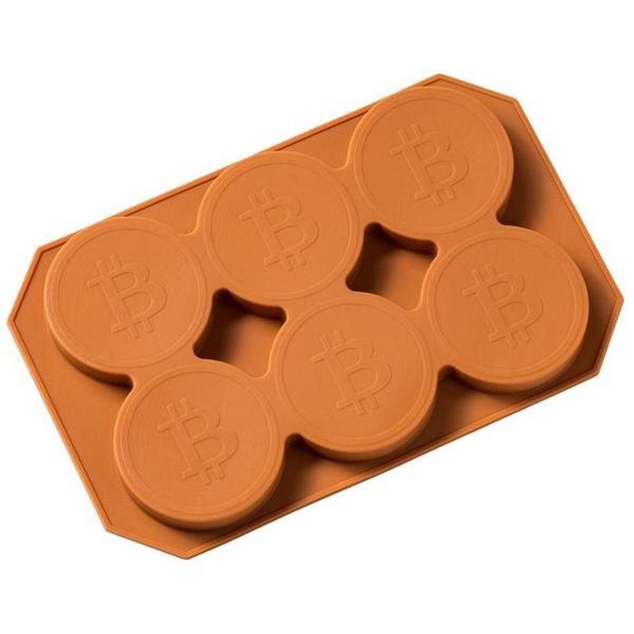 Northio  Stampo in silicone per Cubetti di Ghiaccio e Cioccolato - Bitcoin 