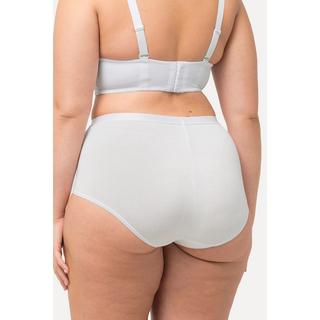 Ulla Popken  Culotte taille haute, semi-sculptante. Bande en satin à la taille. Collection Shapewear. 