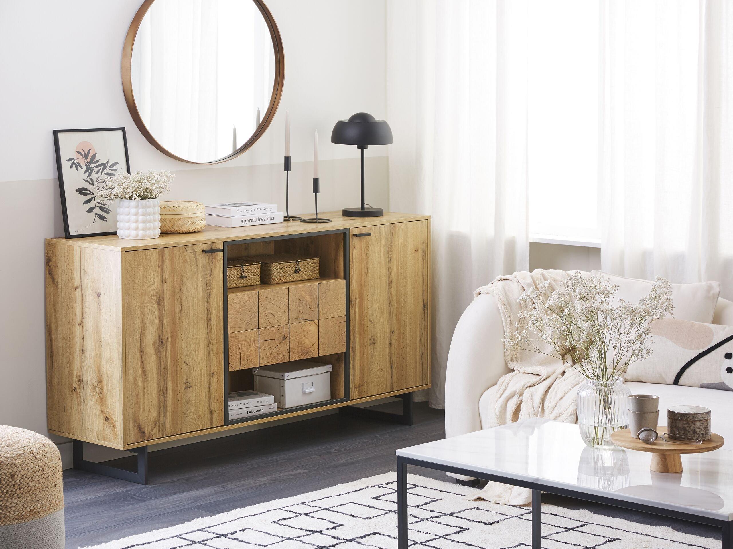 Beliani Sideboard aus Faserplatte Industriell BOISO  