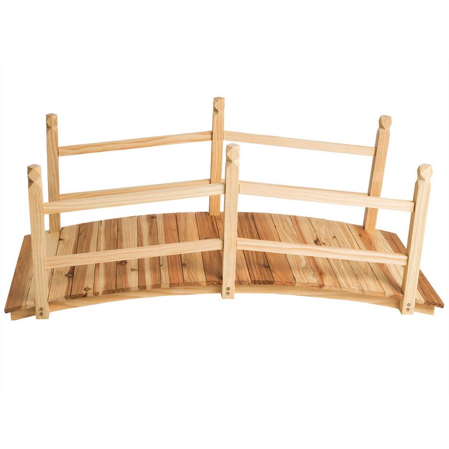 Tectake  Pont de jardin CANTARA en bois 
