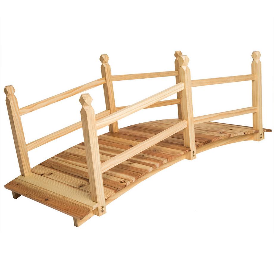 Tectake  Pont de jardin CANTARA en bois 