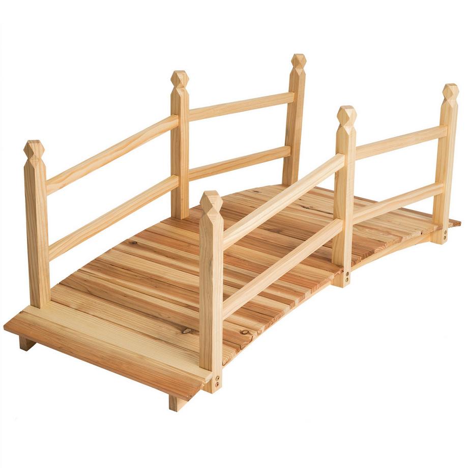 Tectake  Pont de jardin CANTARA en bois 