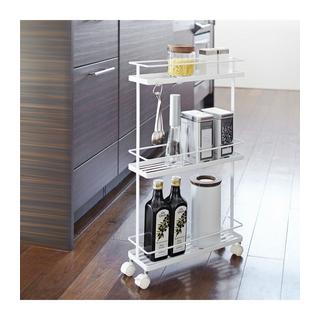 Calicosy Dessert con ruote in acciaio bianco - L38 cm  