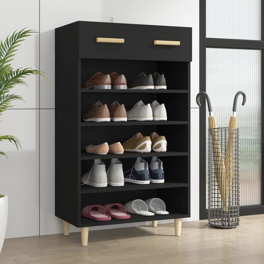 VidaXL Armoire à chaussures bois d'ingénierie  