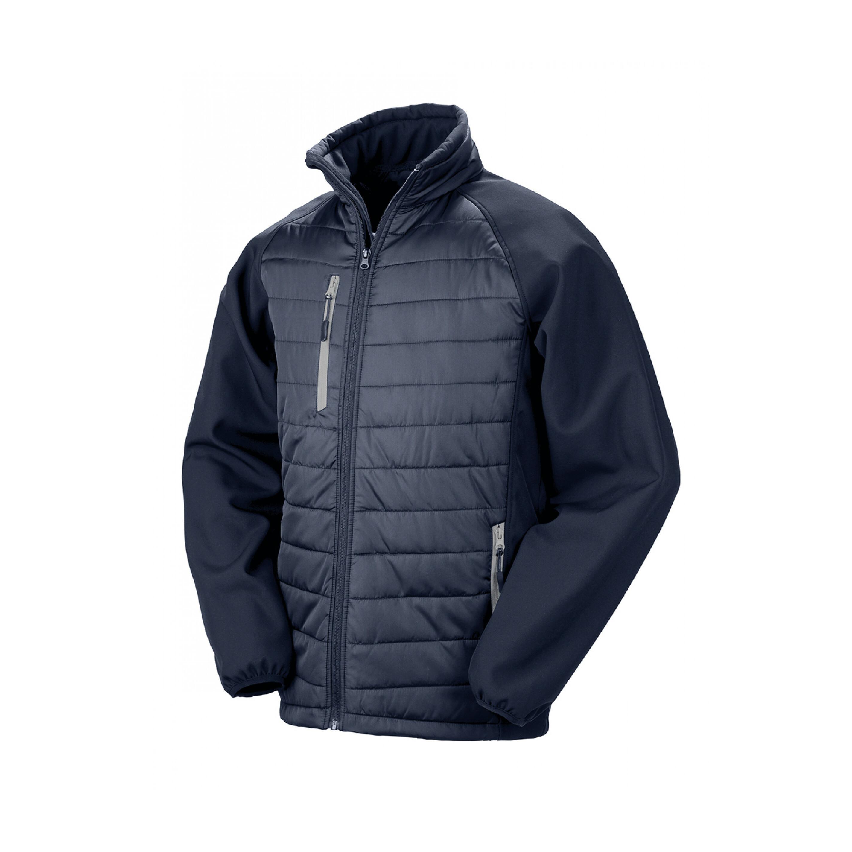 Result  doudoune recyclée softshell black copass softshell 