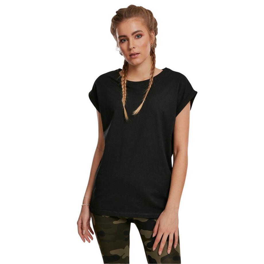 URBAN CLASSICS Damen Extended Shoulder T-Shirt 2er-Pack  