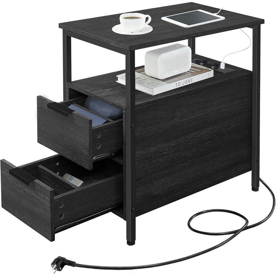 Beistelltisch mit Steckdosenleiste